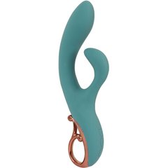  Бирюзовый вибратор-кролик The Magician Rabbit Vibrator 22,5 см 