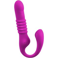  Лиловый вибратор 3 Function Vibrator с функцией фрикций и постукиванием 