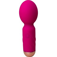  Ярко-розовый мини-wand вибратор для стимуляции эрогенных зон 