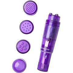  Фиолетовая виброракета Erotist с 4 насадками 
