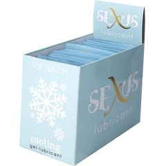  Набор из 50 пробников охлаждающего гель-лубриканта на водной основе Silk Touch Cooling по 6 мл. каждый 