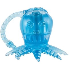  Голубой вибростимулятор в виде осьминога 
