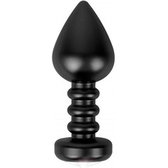  Чёрная анальная пробка Fashionable Buttplug 10 см 