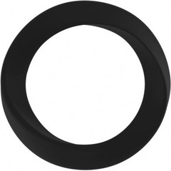  Чёрное эрекционное кольцо Infinity Thin Medium 