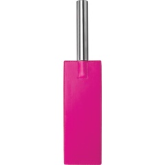  Розовая прямоугольная шлёпалка Leather Paddle 35 см 