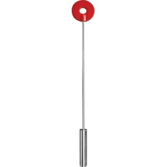  Красная шлёпалка Leather Circle Tiped Crop с наконечником-кругом 56 см 