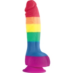  Радужный фаллоимитатор Pride Edition 6 Dildo 21 см 