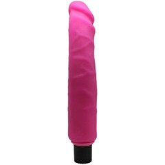  Розовый вибратор из ультраскин 22,5 см 