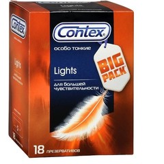  Особо тонкие презервативы Contex Lights 18 шт 