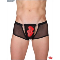  Мужские трусы-шорты из сетки с отстегивающейся передней частью 