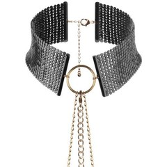  Чёрный ошейник с цепочками Desir Metallique Collar 