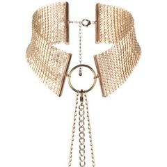  Золотистый ошейник с цепочками Desir Metallique Collar 