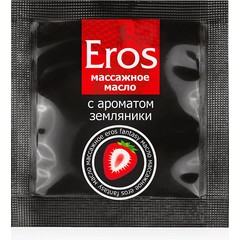  Пробник массажного масла с ароматом земляники Eros fantasy 4 гр 