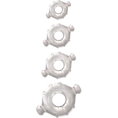  Набор из 4 прозрачных колец разного диаметра Renegade Vitality Rings 
