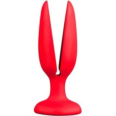  Красная пробка-бутон MENZSTUFF FLOWER BUTT PLUG 4INCH 11 см 