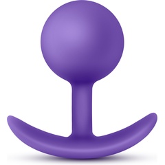  Фиолетовая пробка-шар для ношения Luxe Wearable Vibra Plug 8,9 см 
