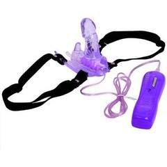  Фиолетовый клиторальный стимулятор-бабочка с 7 режимами вибрации 