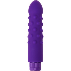  Фиолетовый вибратор с шишечками 17 см 