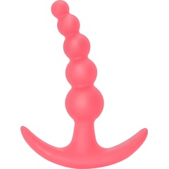  Розовая анальная пробка Bubbles Anal Plug 11,5 см 