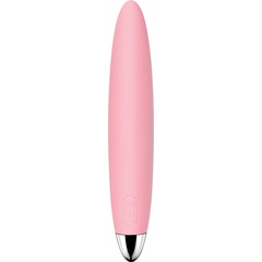  Розовый компактный вибростимулятор клитора Daisy 12,5 см 