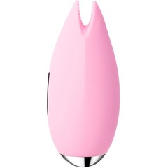  Розовый вибростимулятор клитора Candy с эффектом поцелуя рыбки 