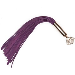  Фиолетовая мини-плеть Cherished Collection Suede Mini Flogger 30 см 