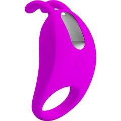  Лиловое эрекционное кольцо с вибрацией Rabbit Vibrator 