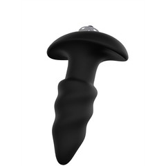  Чёрная анальная втулка S-HANDE Lovearrow с вибрацией 10 см 