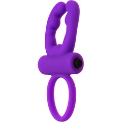  Фиолетовое эрекционное виброкольцо ARES 