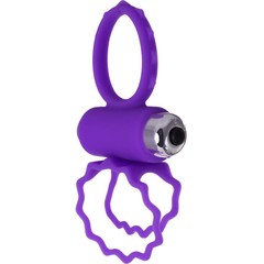  Фиолетовое эрекционное виброкольцо BOB 