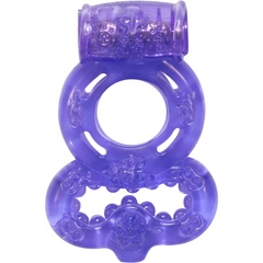 Фиолетовое эрекционное кольцо Rings Treadle с подхватом 