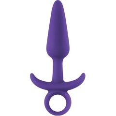  Фиолетовая анальная пробка с держателем INYA Prince Small 11,4 см 