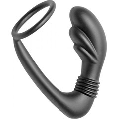  Эрекционное кольцо с анальным стимулятором Cobra 