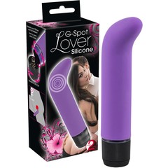  Фиолетовый вибратор с загнутым кончиком G-Spot Lover 14,5 см 