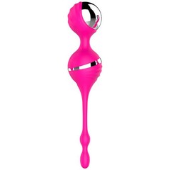  Розовый вагинальные шарики с вибрацией NAGHI NO.17 RECHARGEABLE DUO BALLS 