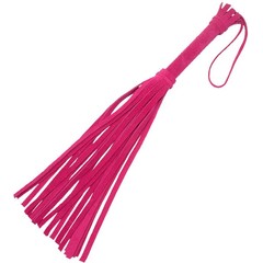  Розовая мини-плеть «Королевский велюр» 40 см 