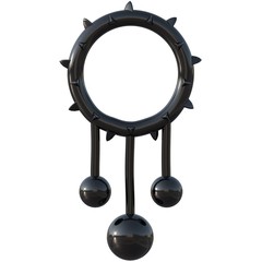  Чёрное эрекционное кольцо Original Ball Banger 