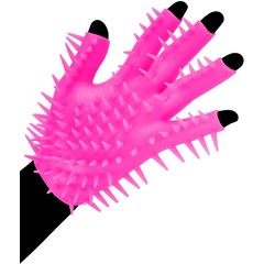  Розовая перчатка для мастурбации Luv Glove 