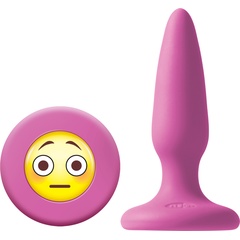  Розовая силиконовая пробка Emoji Face OMG 8,6 см 