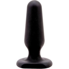  Чёрная анальная втулка Sex Expert 7,5 см 