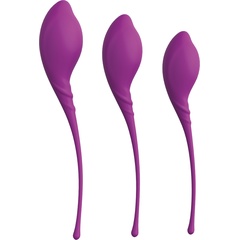  Набор из 3 фиолетовых вагинальных шариков PLEASURE BALLS EGGS KEGEL EXERCISE SET 
