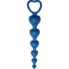  Синяя анальная цепочка Love Beam 19 см 