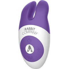  Фиолетовый вибростимулятор с ушками The Lay-on Rabbit 