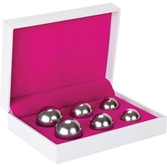  Набор из 6 серебристых вагинальных шариков Ben Wa Balls Set 