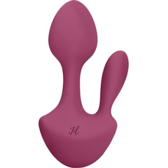  Розовый анально-вагинальный вибратор Sofia 13 см 