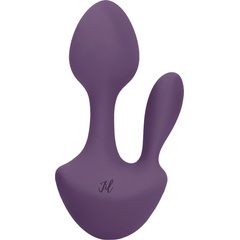  Фиолетовый анально-вагинальный вибратор Sofia 13 см 