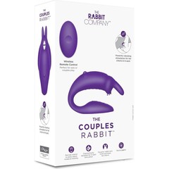  Фиолетовый вибратор для пар The Couples Rabbit 