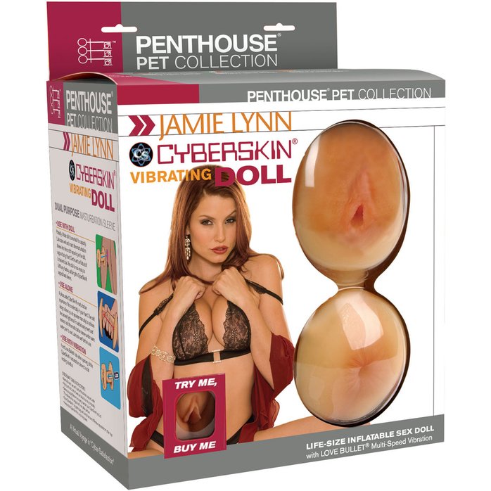 Секс-кукла с вибрирующей вагиной и анусом Jamie Lynn CyberSkin Vibrating Doll with Pussy Ass - Penthouse 