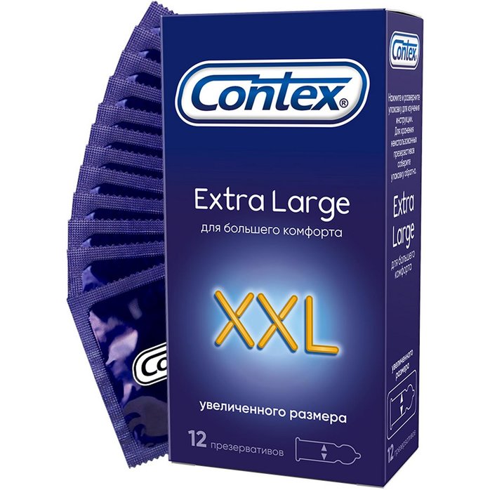 Презервативы CONTEX Extra large - 12 шт