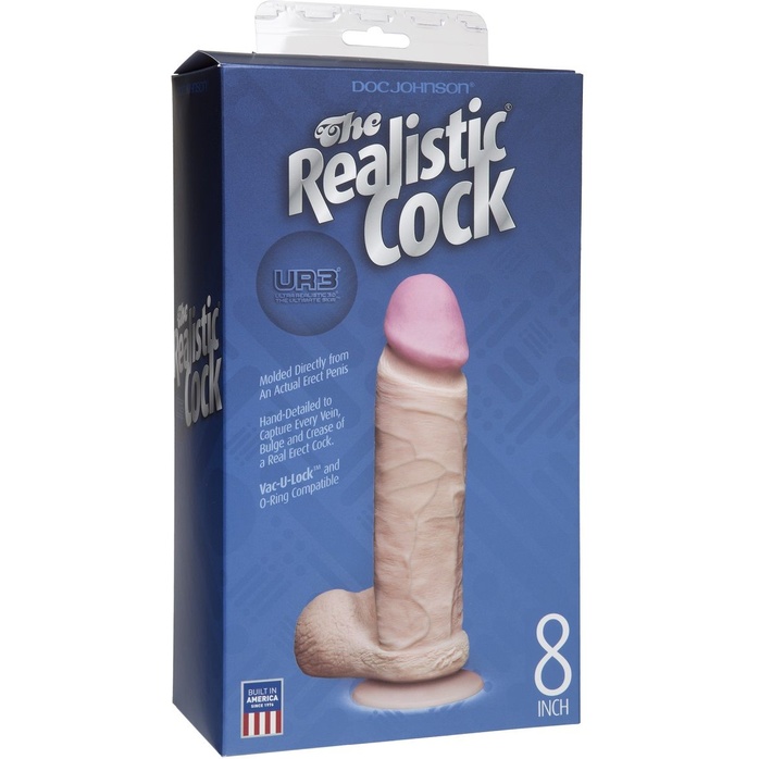 Ультрареалистичный фаллоимитатор The Realistic Cock ULTRASKYN 8” - 20,57 см - The Realistic Cock. Фотография 4.